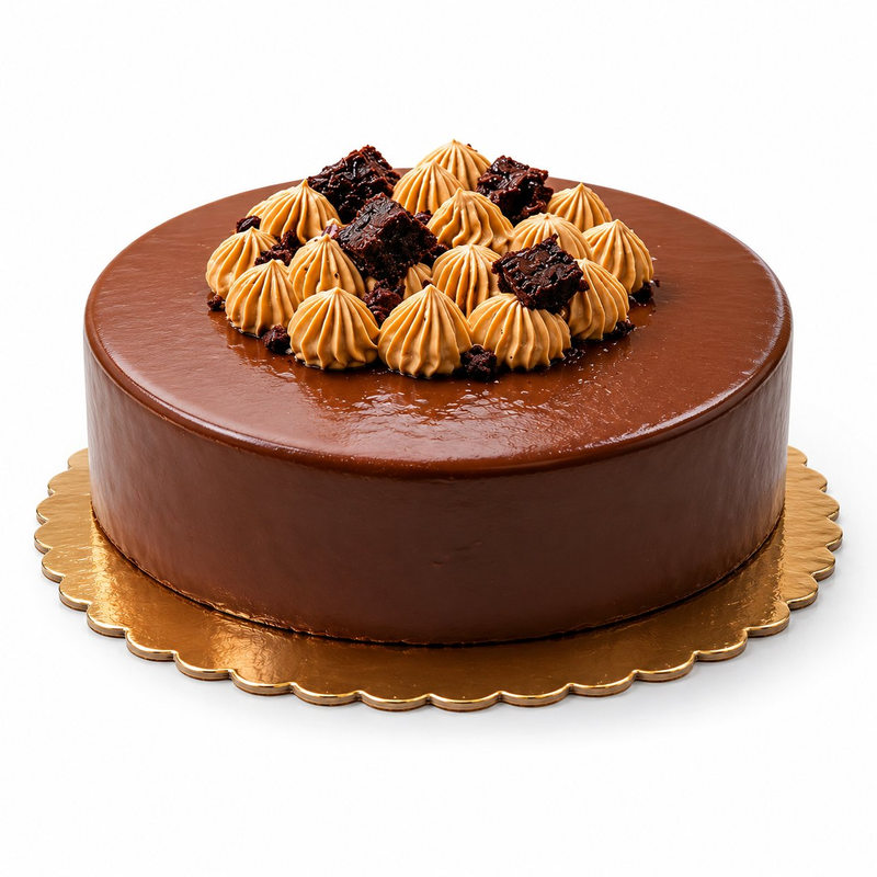Caramel Pecan Vanilla Cake (GF)